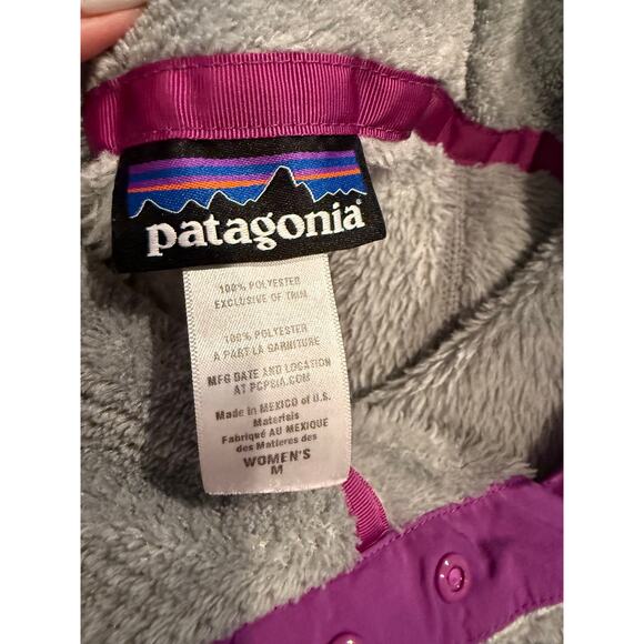 Patagonia Re-Tool Snap T Pullover Fleece Sweater Gray M - Picture 5 of 5
